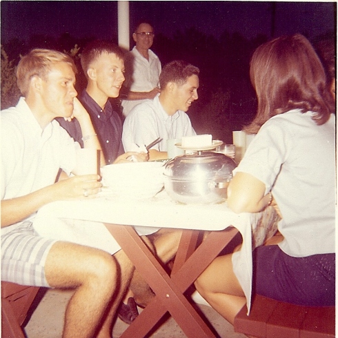 1964 - July - Mark, Ronnie &amp; Lloyd on Puckett's Carport